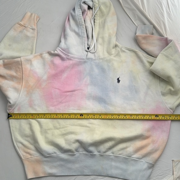 Ralph Lauren Polo multicolor pastel tie dye hooded sweatshirt - Picture 7 of 8